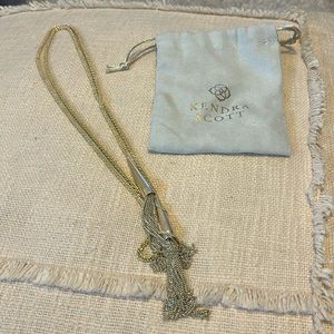 Kendra Scott tassel gold rope necklace